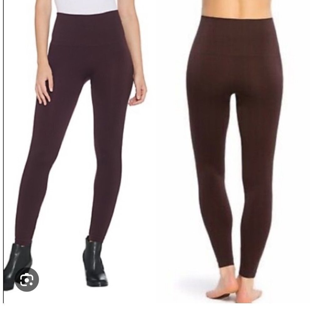 Spanx Look at me now Leggings, brown, Size 1X, B86 - Picture 1 of 7